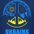 thumbnail image 3 of CafePress - Ukraine Flag Ukrainian Pride Peace Symbol T Shirt - Dark T-Shirt Kids XS-XL, 3 of 4