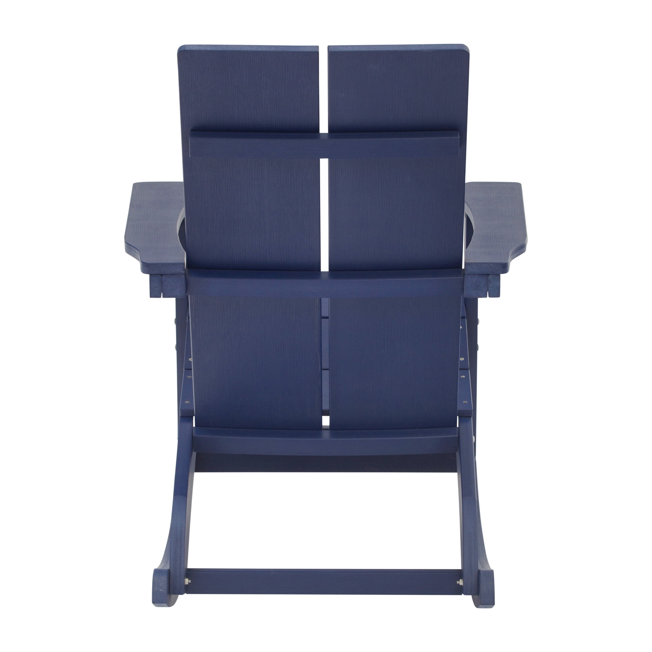 Flash Furniture Finn Poly Resin Rocking Adirondack Chair - Navy