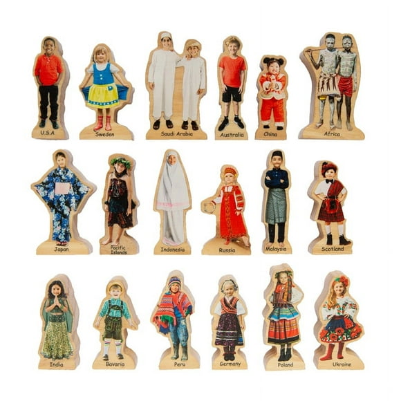 THE FRECKLED FROG PEOPLE AROUND THE WORLD SET OF 18
