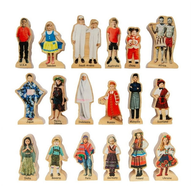 THE FRECKLED FROG PEOPLE AROUND THE WORLD SET OF 18
