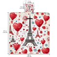 thumbnail image 2 of Valentine's Day Canvas Waterproof Picnic Mat | Outdoor Beach Blanket for Camping & Travel - Large Foldable Picnic Mat with Tote Bag for Outdoor Events, 2 of 6