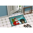 thumbnail image 4 of Caroline's Treasures BB1833JMAT Snowman with Longhair Black and Tan Dachshund Door Mat, Indoor Rug or Outdoor Welcome, 4 of 4