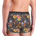 thumbnail image 5 of Fotbe Colorful Flowers with Butterfly Men’s Total Support Pouch Boxer Briefs, X-Temp Cooling, Moisture-Wicking Underwear, Regular, Long-leg and Trunk-Small, 5 of 9