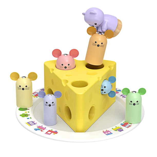 Ratón De Juguete Magnético Para Guardar Queso Que Atrapa Bloques De Construcción Educativos Para Niños Speravity FN002841-00