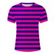 thumbnail image 4 of Camisetas de Manga Larga para Hombres Imprimir Fallow Cuello Redondo Camiseta, Moda Casual Manga Corta Mezcla de Algodón/Lino, 4 of 5