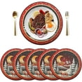 thumbnail image 3 of Coolnut Christmas Scenery Placemats Set of 6 Non-Slip Heat Resistant Dining Table Place Mats Washable Kitchen PVC Weave Table Mats Home Decor Gifts, 3 of 7