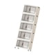 thumbnail image 2 of Gabinete de almacenamiento plegable Cajas de almacenamiento plegables Ligero Moderno con ruedas Contenedores de almacenamiento para sala de estar Casa 5 capas 45 cm, 2 of 10