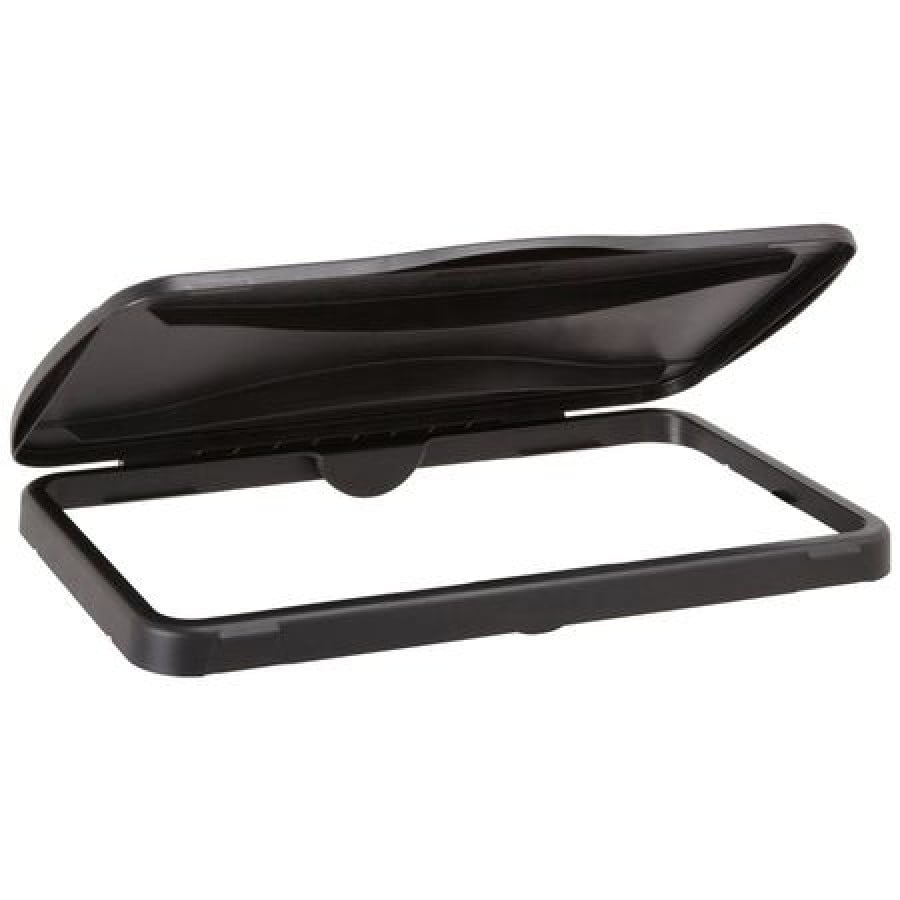 Rubbermaid Commercial Slim Jim Hinged Waste Container Lid Black 1 Each Quantity Walmart Com Walmart Com