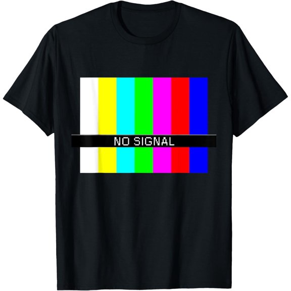 Playful Comfort Tee - No Signal TV Screen T-shirt T-Shirt