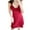 Wine, variant on ZyeKqe Womens Nightgown Built in Bra Lace V Neck Nightdress Adjustable Spaghetti Strap Chemise Lingerie Soft Comfy Sleepwear