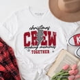 thumbnail image 6 of Christmas Crew Making Memories Together T‑Shirt, Checkered Lightning Retro Holiday Tee, 6 of 6