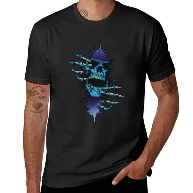 OUSIMEN T-Shirts Graphiques Skull pour Hommes et Femmes - 6TG