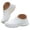 White, variant on Men's Womens Water-proof Slip Mule Clogs Lightweight Non Slip Garden Work Shoes Comfortable Platform SlidesSandals Black Size 10.5