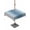 Grey Grey Blue, variant on Outdoor Tablecloths with Umbrella Hole & Zipper, Teal Grey Ombre Rectangle Tablecloth 52x70 Inch, Farmhouse Gradient Minimalist Waterproof Table Cloth, Patio/Pool/Picnic Table Covers