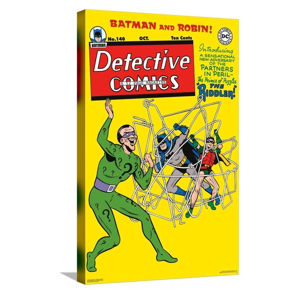 DC Comics Batman - Detective Comics #140 Canvas Wall Poster, 14.725" x 22.375"