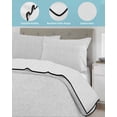 thumbnail image 4 of Quilts Queen Size, White Soft Comforter Bedding Set for Bed, Farmhouse Burlap Solid White Color Modern Linen Texture Lightweight Quilted Bedspread with Pillow Cover(2 Pieces), 90x96 Inch, 4 of 6