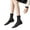 Black, variant on Women Ballet Style Bow Socks Cotton Bootie Socks Cute Above Ankle Crew Socks