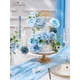 thumbnail image 4 of Flores artificiales de seda azul Serwalin para boda, 4 of 7