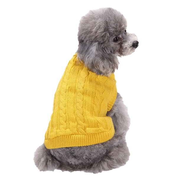 Camisa para cachorros Greeniant suéteres para mascotas ropa transpirable Amarillo L