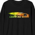 thumbnail image 2 of Fast & Furious Lean Mean Lights All Green Crew Neck Long Sleeve Black Adult Tee-Medium, 2 of 4
