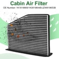 thumbnail image 2 of Filtros de Aire de Cabina Unique Bargains No.1K1819669 para Audi A3 (8P1) 1.2 TSI 2010-2012 para Audi Q3 (8UB, 8UG) 1.4 TFSI 2016-2018 Tela Carbón Activado 1 Pc, 2 of 6