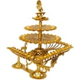 thumbnail image 2 of 16 Inch Hand-Held Diyas Brass Lamps - Handmade Traditional Oil Lamps Made in India, 2 of 2