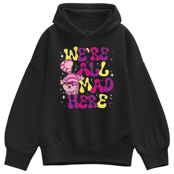 Alice in Wonderland - We're All Mad Here - Women's Oversized Fleece Hoodie Sweatshirt