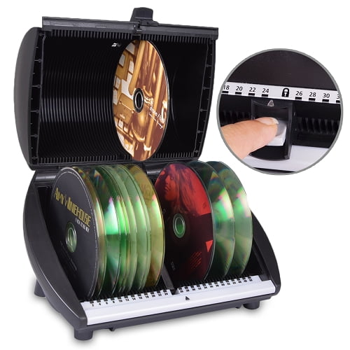DiscGear Selector 50FX 50Disc CD Case w/Title Sheet (Black/White