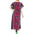 thumbnail image 3 of HAPPY BAY Women's Summer Loose Caftan Maxi Night Evening Gown Loungewear Dashiki House Dresses for Women 3X-4X Pink, Floral, 3 of 3