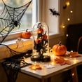 thumbnail image 6 of Halloween Decorations LED Light Up Black Rose Skull Skeleton Hand in Glass Dome Battery-Operated Tabletop Decor with Fairy Lights Spooky Gothic Party Decor Gifts For Mom Wife Her, 6 of 6