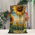thumbnail image 5 of Naloa Artistic Oil Painting Sunflower Drawstring Christmas Bags, 3D Xmas Gift Bags, Christmas Wrapping Bags, Xmas Goodie Bags, Treat Pouch Bags, Party Favor Bags-Medium, 5 of 9