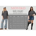 thumbnail image 7 of MOYIKO Striped T Shirts for Women 3/4 Length Sleeve Crewneck Casual Loose Fit Tees Summer Tops, 7 of 7