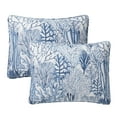 thumbnail image 5 of VCNY Home Gill 3-Piece Blue Printed Sea Plants Coastal Quilt Set, King, Adult, Unisex, 5 of 5