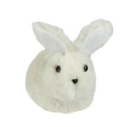 4,75 "Blanc et noir en peluche assis Pâques de lapin de Pâques Figure de lapin