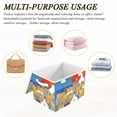 thumbnail image 7 of Orange Roof Coast Large Storage Bins with Linen Collapsible Lid Storage Box 16.7 x 12.6 x 11.8in, 7 of 7