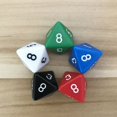 thumbnail image 3 of Juego de dados poliédricos D8, juego de mesa de entretenimiento, ocho superficies, color acrílico, RPG, 5 unidades por lote, 3 of 4
