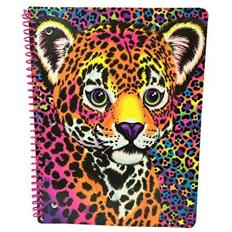Lisa Frank Back To School Supplies Leopard Glitter Folder, Composition  Notebook and 1 Subject Glitter Notebook Bundle 