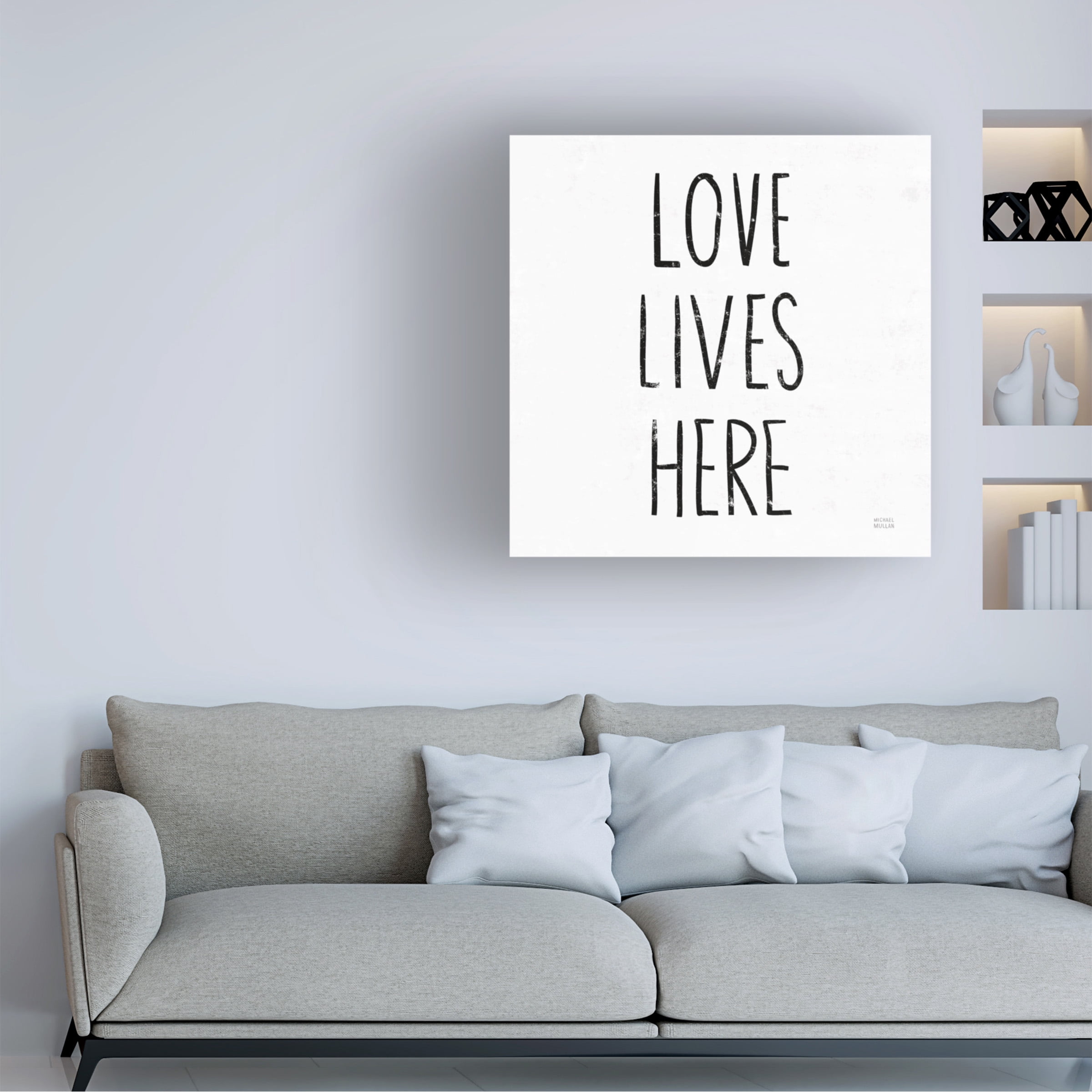 Michael Mullan 'Love Lives Here ' Canvas Art