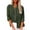 Green, variant on HAiming Womens Casual Tops Button down V-Neck Long Sleeve Shirts Solid Color Blouses Cardigan Shirts with Pocket