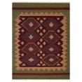 thumbnail image 2 of Get My Rugs D00121H4640G33 2 ft. 6 in. x 12 ft. Hand Woven Flat Weave Kilim Wool Runner Area Rug, Contemporary - Burgundy Olive, 2 of 2