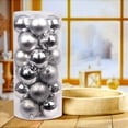thumbnail image 5 of Christmas Ball Ornaments 24 Pcs - 2 inch Large Shatterproof Christmas Balls, Electroplated Glossy Decorations Indoor, Classic Holiday Party Hanging Ornaments for Xmas Tree, Wreath, Vines, Silver, 5 of 6