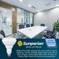 thumbnail image 3 of Sunperian BR40 LED Flood Light Bulb 13W=85W 6500K Ultra Daylight 1400lm Dimmable Fixture Rated UL Listed E26 6-Pack, 3 of 7