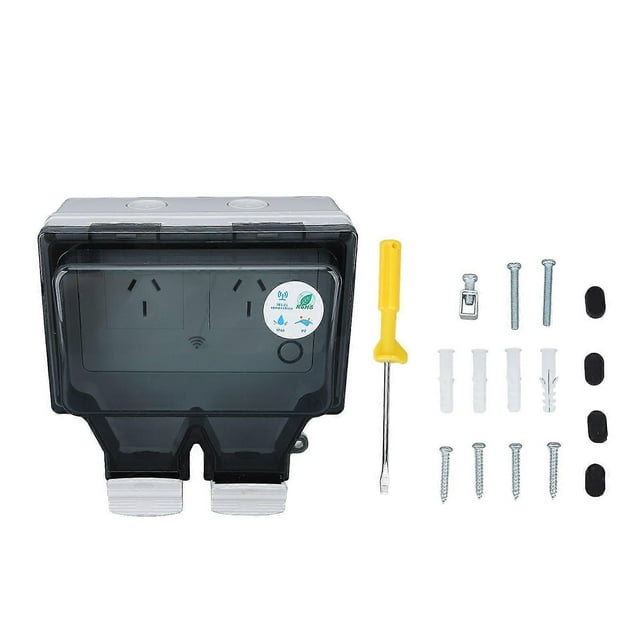 Outdoor Waterproof WiFi Smart Power Outlet - 15A AU Plug, IP66, APP Control