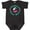 Black Leopard, variant on Inktastic Daddys First Mate (girl) Girls Baby Bodysuit