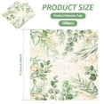 thumbnail image 2 of 100Pcs Eucalyptus Leaf Paper Napkins Reusable Greenery Pattern Paper Towel Elegant Party Dinner Napkin for Kitchen Restaurant-green_33-, 2 of 10