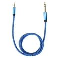 thumbnail image 1 of Cable de audio estéreo de 3,5 mm macho a 6,35 mm macho para amplificador, altavoz y guitarra eléctrica (1 m), 1 of 9