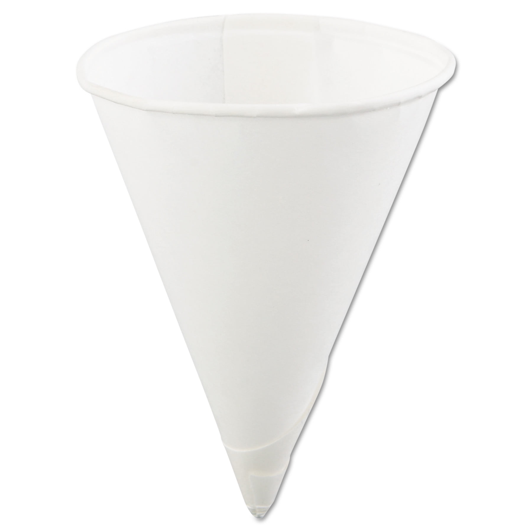 Konie White Paper Cone Cups, 4 oz, 200 Count