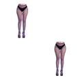 thumbnail image 4 of Guardurnaity 1 par de pantimedias con tirantes a la moda, calcetines con diseño de agujeros, medias de rejilla transpirables cómodas al tacto, Type2 NO2, 4 of 6