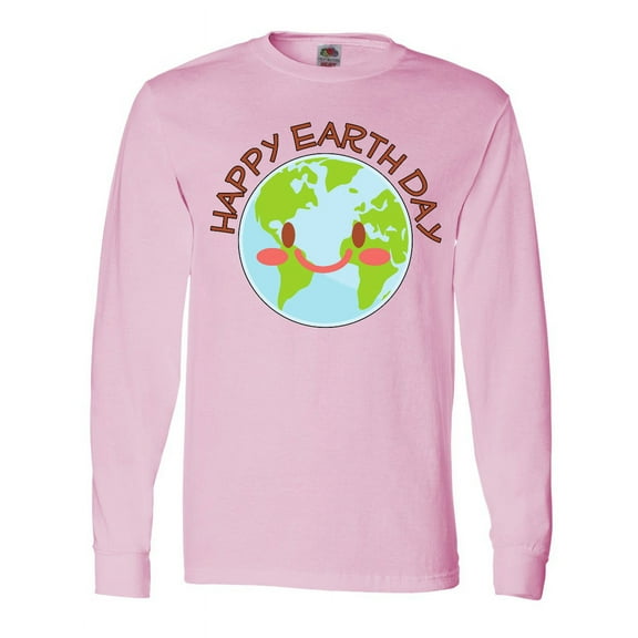 Inktastic Happy Earth Day Long Sleeve T-Shirt