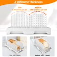 thumbnail image 4 of Collapsible Stainless Steel Bread Slicing Guide, Plastic-Free Adjustable Bread Cutting Rack with Crumb Catcher - Uniform Slice Thickness from 0.4" to 1.2" for Homemade Bread, Sourdough, Bagels &, 4 of 6